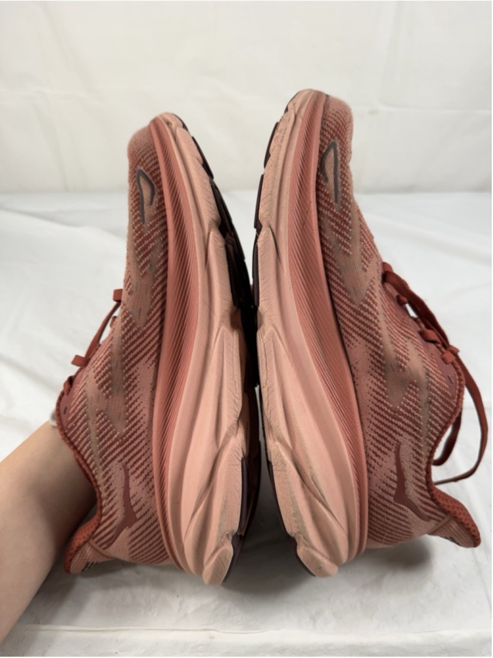 HOKA One One Clifton 9 Women’s Size 9B US Brick Red Running Shoes 1127896 RERT - Picture 6 of 16